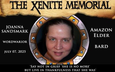 Xenite Memorial: Joanna Sandsmark (WordWarior) – Passed Away July 7, 2025