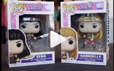 Xena and Gabrielle Funkos at 2025 Salute to Xena Convention!